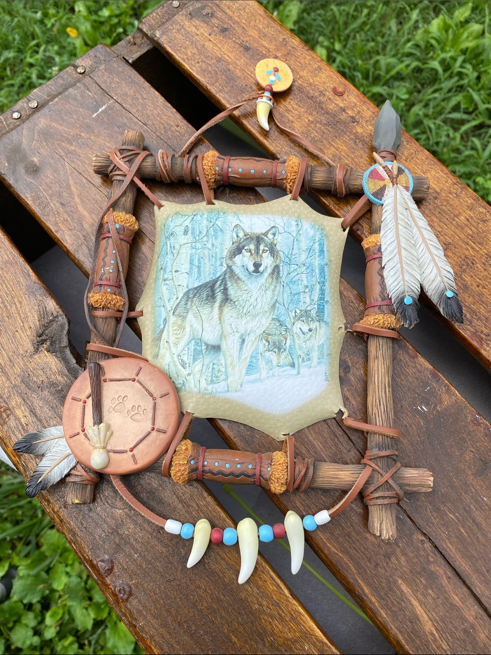 2002 Tribal Watch Wolf Artist Al Agnew Sacred Powers The Bradford Exchange